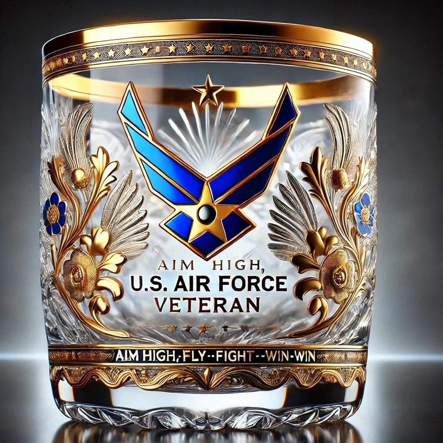 Glosrity Graddi Veteran Tribute Glass