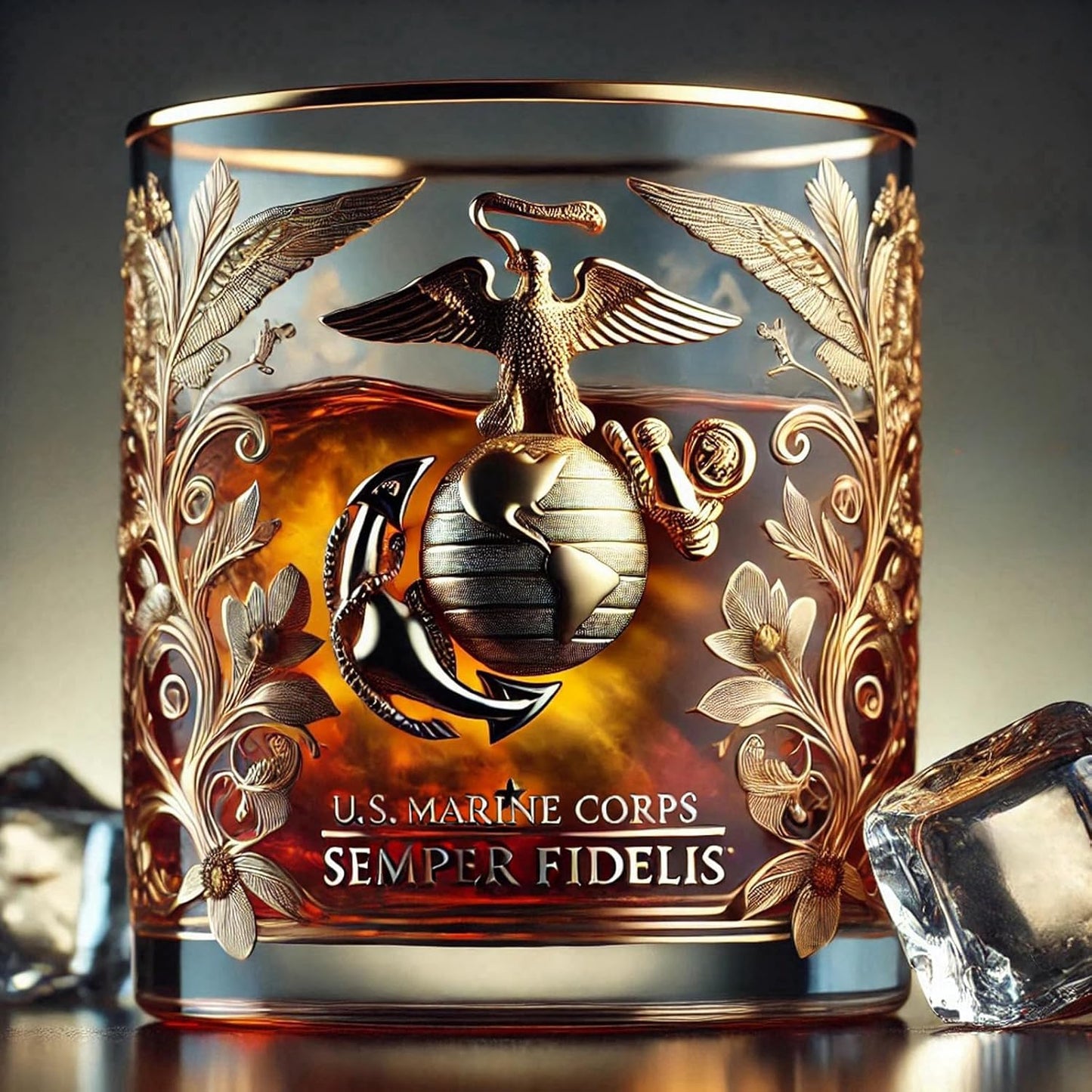 Glosrity Graddi Veteran Tribute Glass
