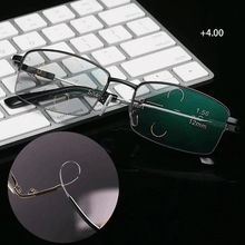 Load image into Gallery viewer, Titanium progressive far and near dual-use reading glasses
