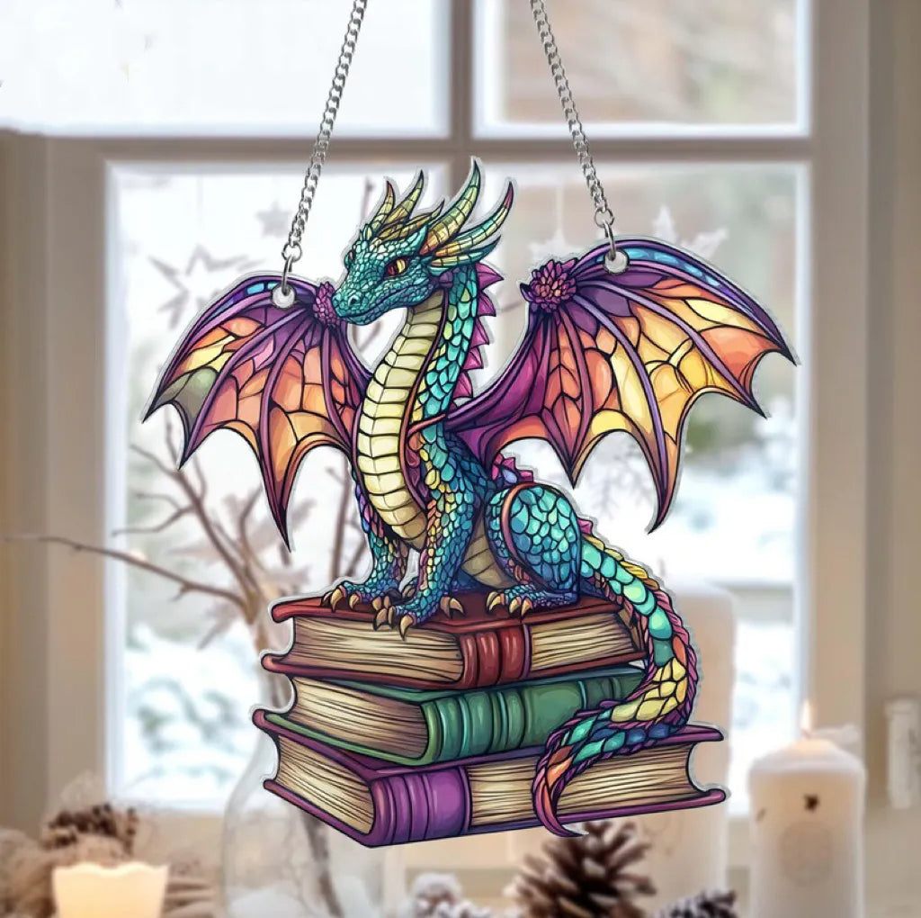🎄2024 Christmas Gift 50% Off--Acrylic Colorful Dragon Suncatcher Ornament