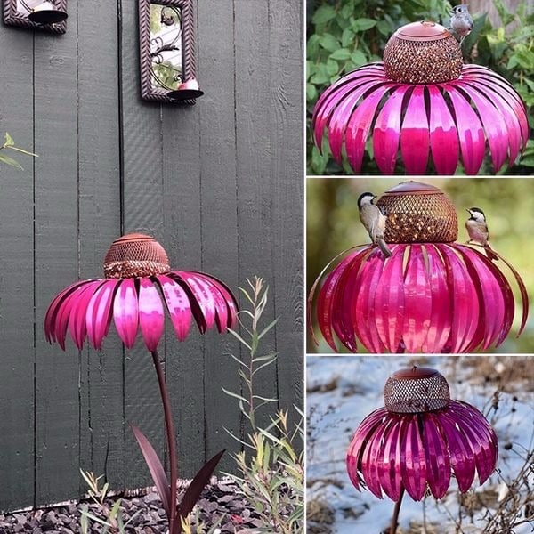 Glosrity  Outdoor Flower Bird Feeder 🌹Spring Decoration💖