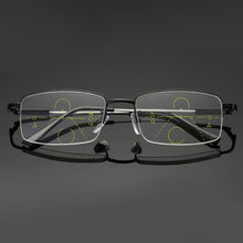 Load image into Gallery viewer, Titanium progressive far and near dual-use reading glasses-IT
