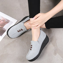 Load image into Gallery viewer, Round toe fly woven mesh thick sole ladies casual shoes
