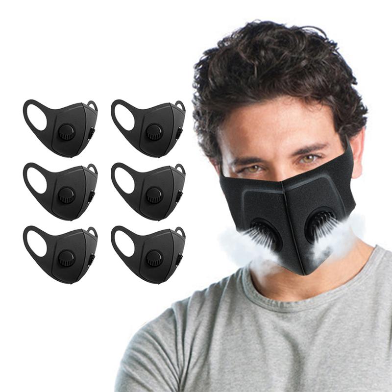 PM2.5 Double Breathable Valves KN95 FFP2Washable Reusable Mouth Mask