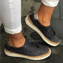 Load image into Gallery viewer, New Women&#39;s Autumn Low Heel Round Toe Breathable Sneakers
